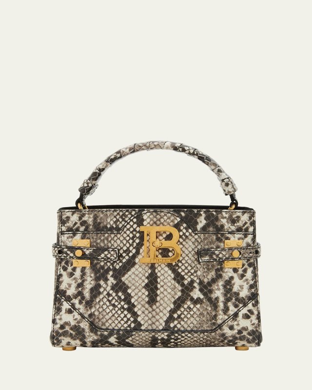 BBuzz 22 Top-Handle Bag in Python-Embossed Leather